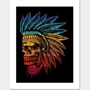 Native Skull Posters and Art